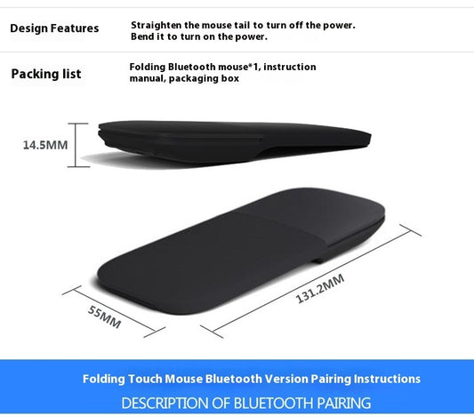 Smart Touch Foldable Wireless Mouse