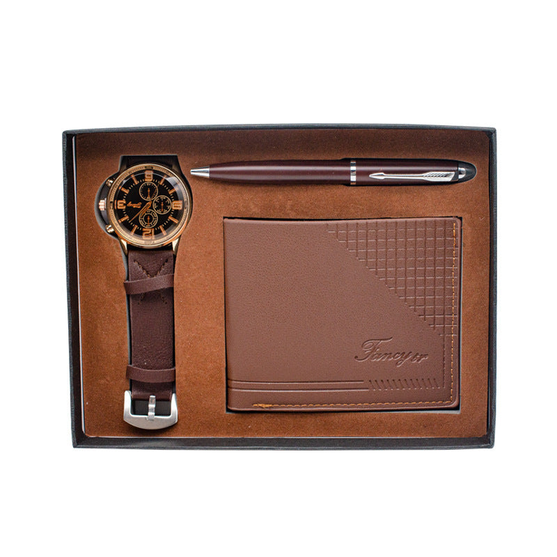 Gift Set - Wallet Pen Watch