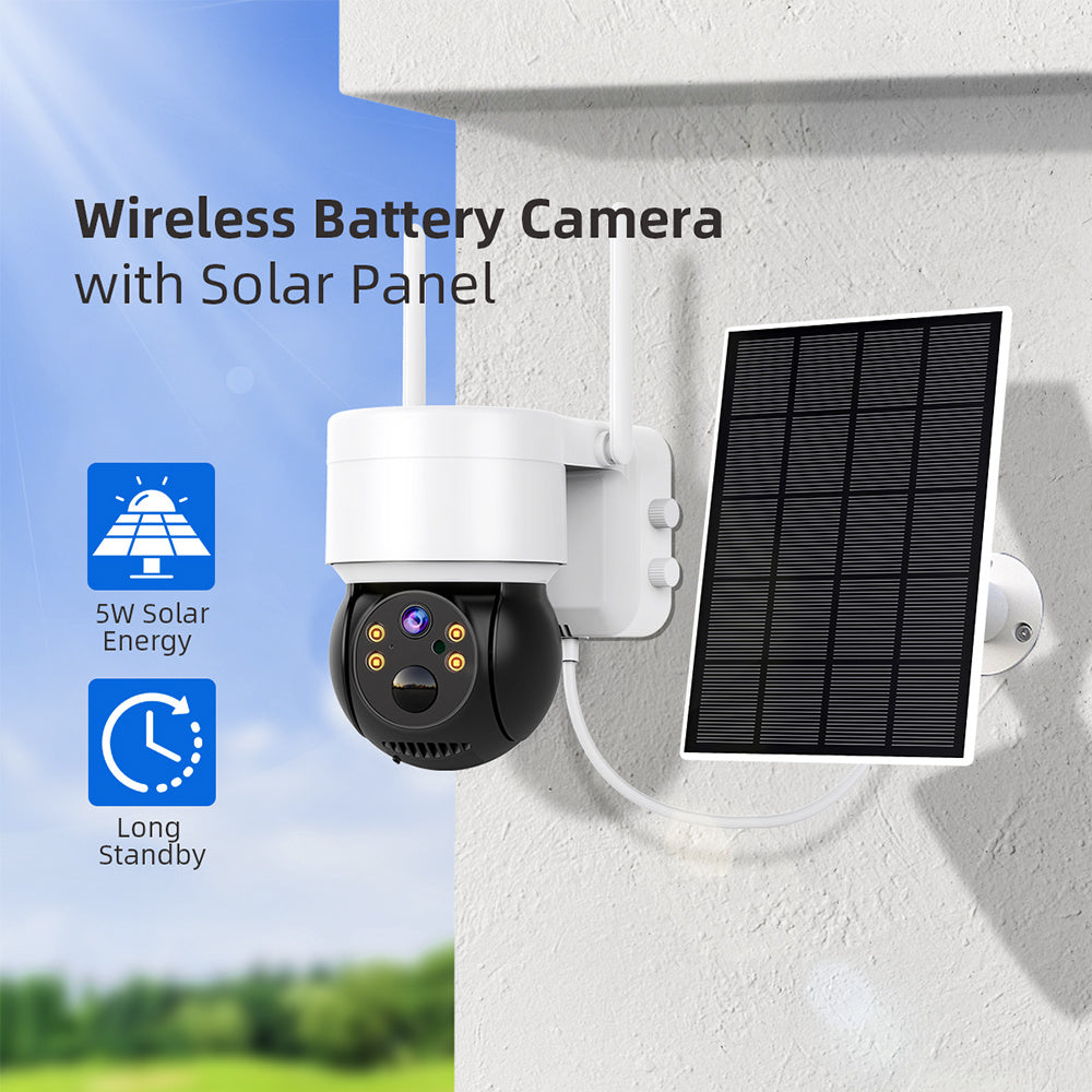 Smart XM09 Outdoor Wi-Fi Security Camera with Solar Panel