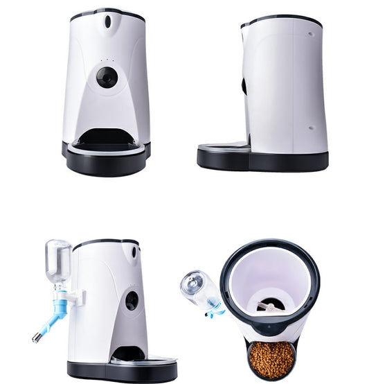 Smart Pet Feeder with 1080P HD Camera – 4L Capacity, Automatic Feeding, Voice Recording, Remote Video & Intercom