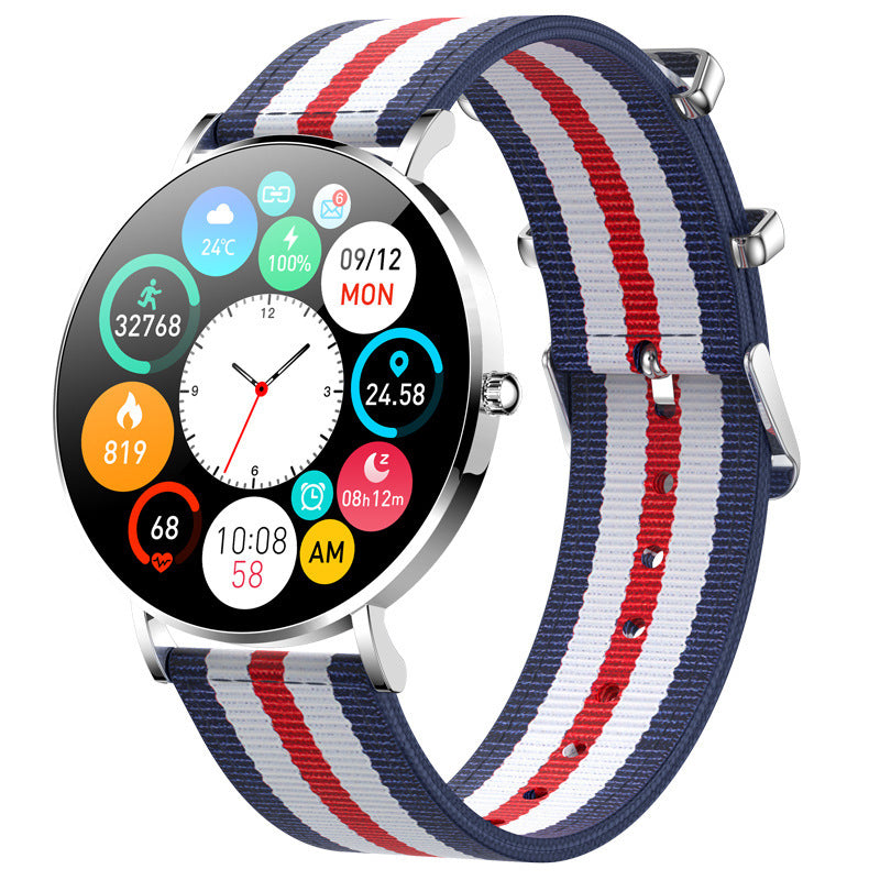 Smart T8 Women's Watch 1.3” AMOLED – (Silver / Rose Gold)