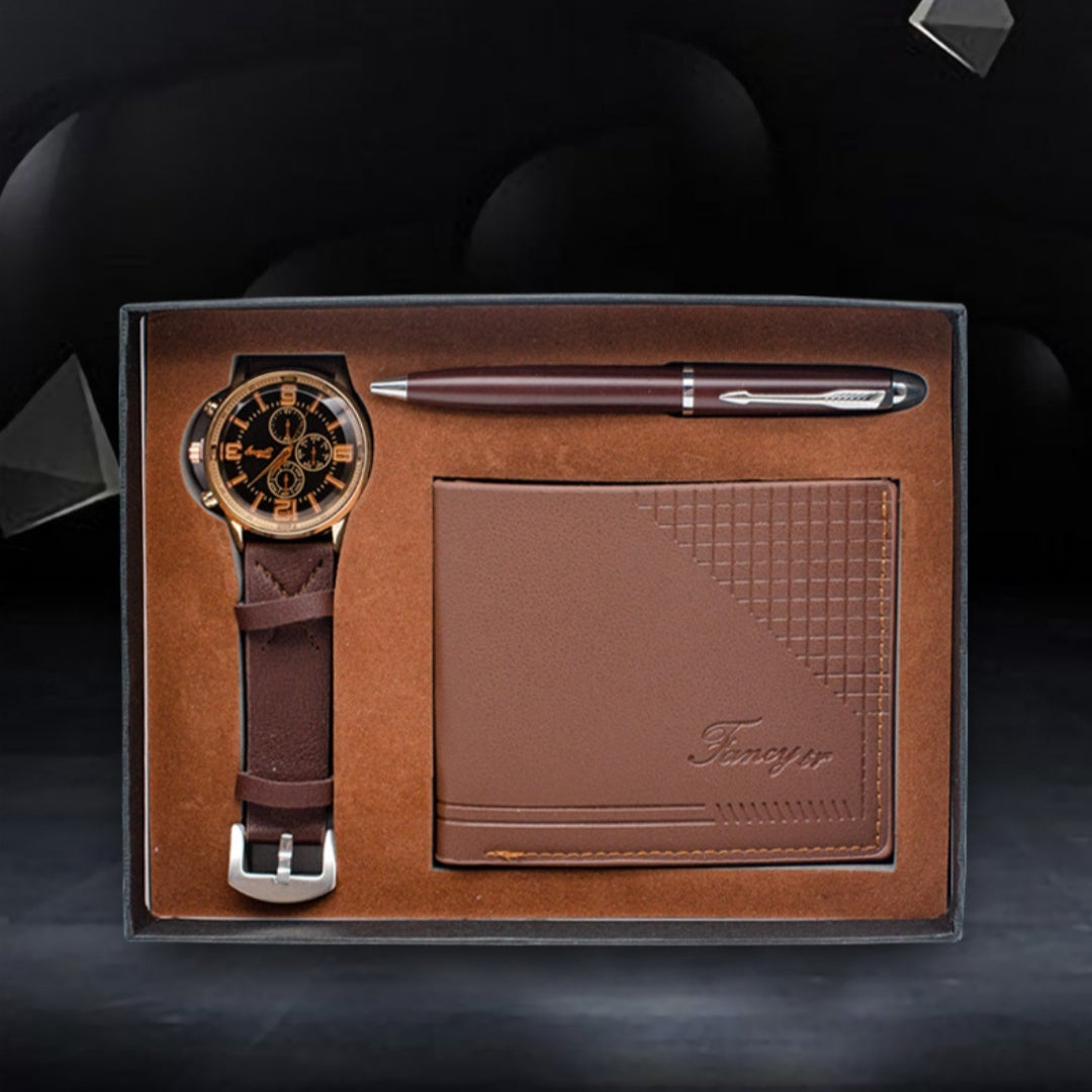 Gift Set - Wallet Pen Watch