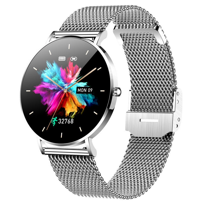Smart T8 Women's Watch 1.3” AMOLED – (Silver / Rose Gold)