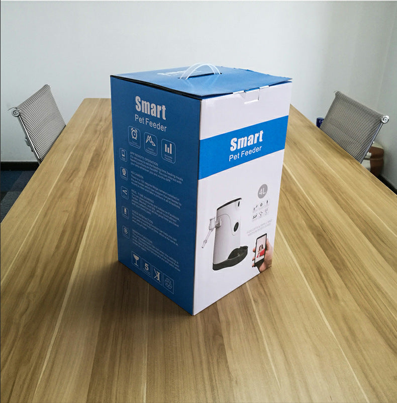 Smart Pet Feeder with 1080P HD Camera – 4L Capacity, Automatic Feeding, Voice Recording, Remote Video & Intercom