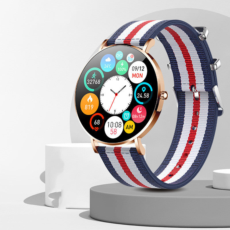 Smart T8 Women's Watch 1.3” AMOLED – (Silver / Rose Gold)