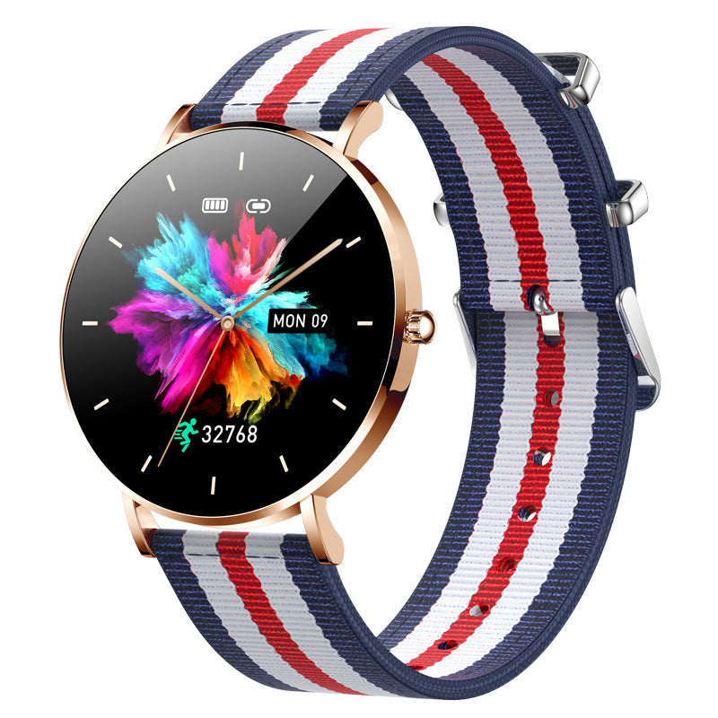 Smart T8 Women's Watch 1.3” AMOLED – (Silver / Rose Gold)